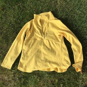 American Living Yellow Half Zipper